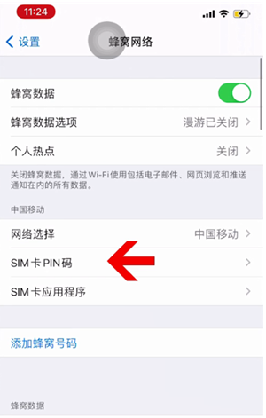 江油苹果14维修网分享如何给iPhone14的SIM卡设置密码 