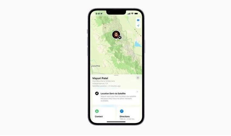 江油苹果14维修分享iPhone14系列中 FindMy功能通过卫星分享位置方法教程 